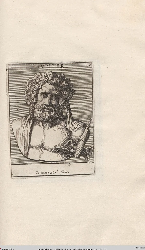 An illustration from Michaelis Angeli Causei De La Chausse Parisini Romanum Museum Sive Thesaurus Eruditae Antiquitatis: In Quo Gemmae, Idola, Insignia Sacerdotalia, Instrumenta sacrificijs, inservientia, Lucernae, Vasa, Bullae, Armillae, Fibulae, Claves, Annulli, Tesserae, Styli, Strigiles, Gutti, Phialae lacrymatoriae, vota, Signa Militaria, Marmora &c., 1707, leaf 202
