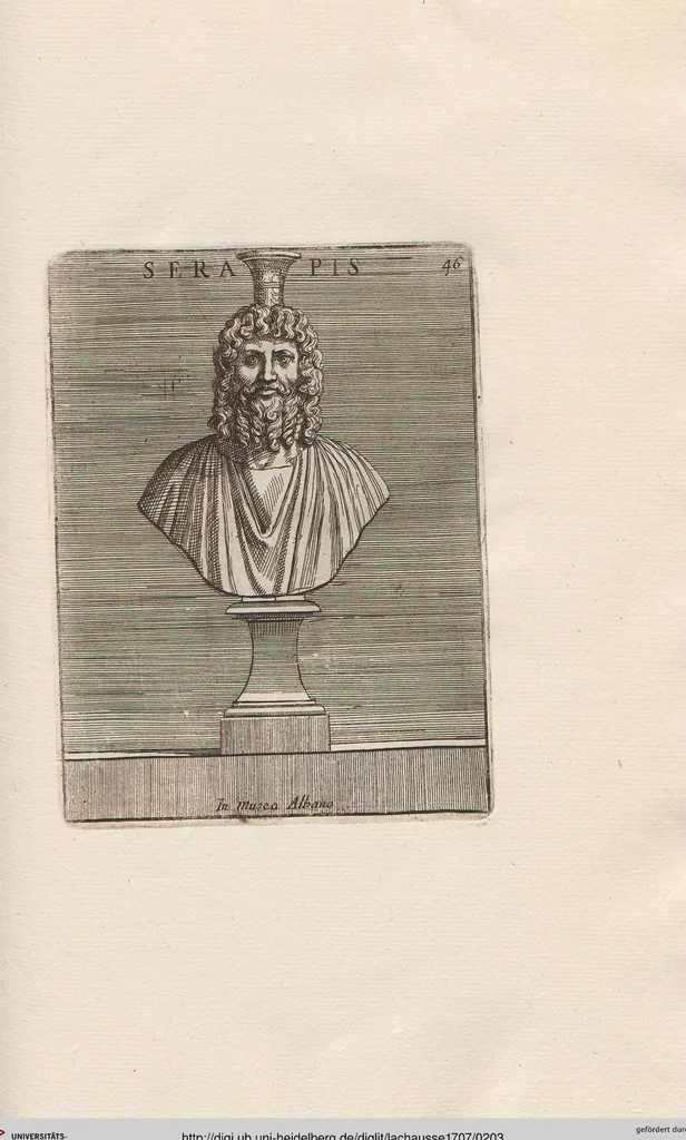 An illustration from Michaelis Angeli Causei De La Chausse Parisini Romanum Museum Sive Thesaurus Eruditae Antiquitatis: In Quo Gemmae, Idola, Insignia Sacerdotalia, Instrumenta sacrificijs, inservientia, Lucernae, Vasa, Bullae, Armillae, Fibulae, Claves, Annulli, Tesserae, Styli, Strigiles, Gutti, Phialae lacrymatoriae, vota, Signa Militaria, Marmora &c., 1707, leaf 203