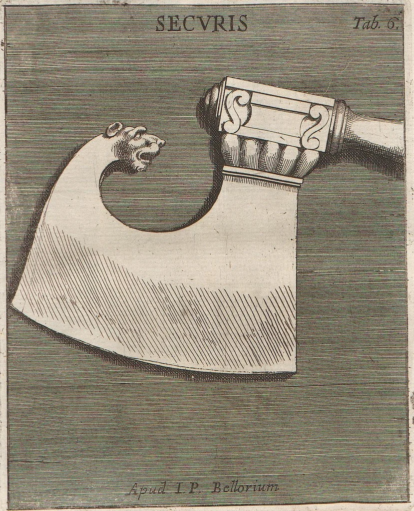 An illustration from Michaelis Angeli Causei De La Chausse Parisini Romanum Museum Sive Thesaurus Eruditae Antiquitatis: In Quo Gemmae, Idola, Insignia Sacerdotalia, Instrumenta sacrificijs, inservientia, Lucernae, Vasa, Bullae, Armillae, Fibulae, Claves, Annulli, Tesserae, Styli, Strigiles, Gutti, Phialae lacrymatoriae, vota, Signa Militaria, Marmora &c., 1707, leaf 227