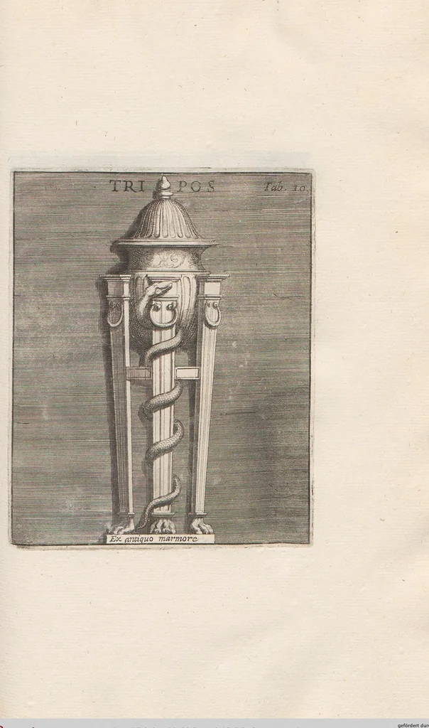 An illustration from Michaelis Angeli Causei De La Chausse Parisini Romanum Museum Sive Thesaurus Eruditae Antiquitatis: In Quo Gemmae, Idola, Insignia Sacerdotalia, Instrumenta sacrificijs, inservientia, Lucernae, Vasa, Bullae, Armillae, Fibulae, Claves, Annulli, Tesserae, Styli, Strigiles, Gutti, Phialae lacrymatoriae, vota, Signa Militaria, Marmora &c., 1707, leaf 231