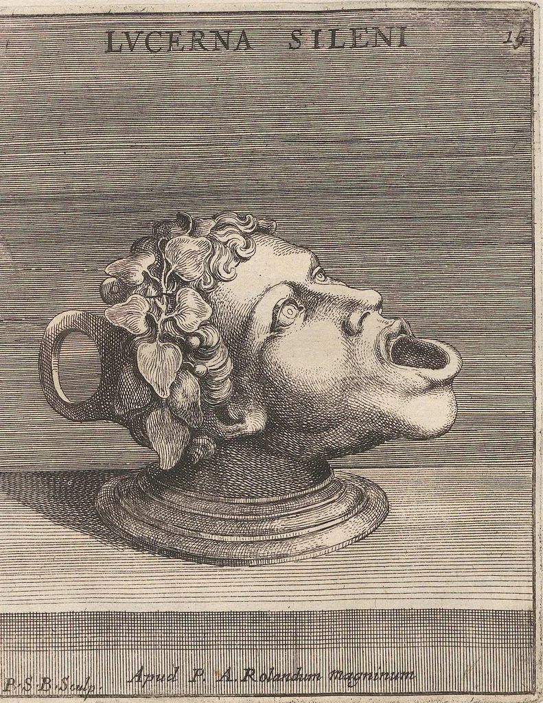 An illustration from Michaelis Angeli Causei De La Chausse Parisini Romanum Museum Sive Thesaurus Eruditae Antiquitatis: In Quo Gemmae, Idola, Insignia Sacerdotalia, Instrumenta sacrificijs, inservientia, Lucernae, Vasa, Bullae, Armillae, Fibulae, Claves, Annulli, Tesserae, Styli, Strigiles, Gutti, Phialae lacrymatoriae, vota, Signa Militaria, Marmora &c., 1707, leaf 276