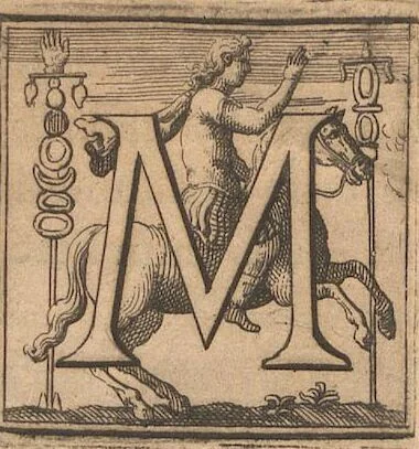 An illustration from Michaelis Angeli Causei De La Chausse Parisini Romanum Museum Sive Thesaurus Eruditae Antiquitatis: In Quo Gemmae, Idola, Insignia Sacerdotalia, Instrumenta sacrificijs, inservientia, Lucernae, Vasa, Bullae, Armillae, Fibulae, Claves, Annulli, Tesserae, Styli, Strigiles, Gutti, Phialae lacrymatoriae, vota, Signa Militaria, Marmora &c., 1707, leaf 288