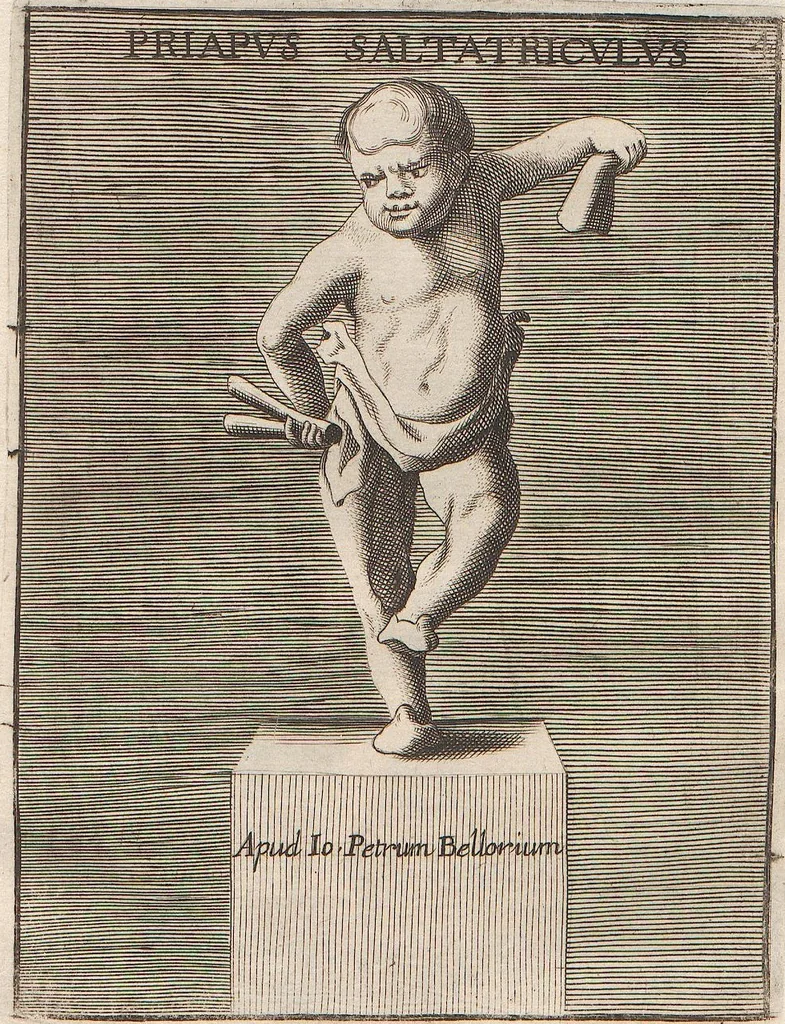 An illustration from Michaelis Angeli Causei De La Chausse Parisini Romanum Museum Sive Thesaurus Eruditae Antiquitatis: In Quo Gemmae, Idola, Insignia Sacerdotalia, Instrumenta sacrificijs, inservientia, Lucernae, Vasa, Bullae, Armillae, Fibulae, Claves, Annulli, Tesserae, Styli, Strigiles, Gutti, Phialae lacrymatoriae, vota, Signa Militaria, Marmora &c., 1707, leaf 336