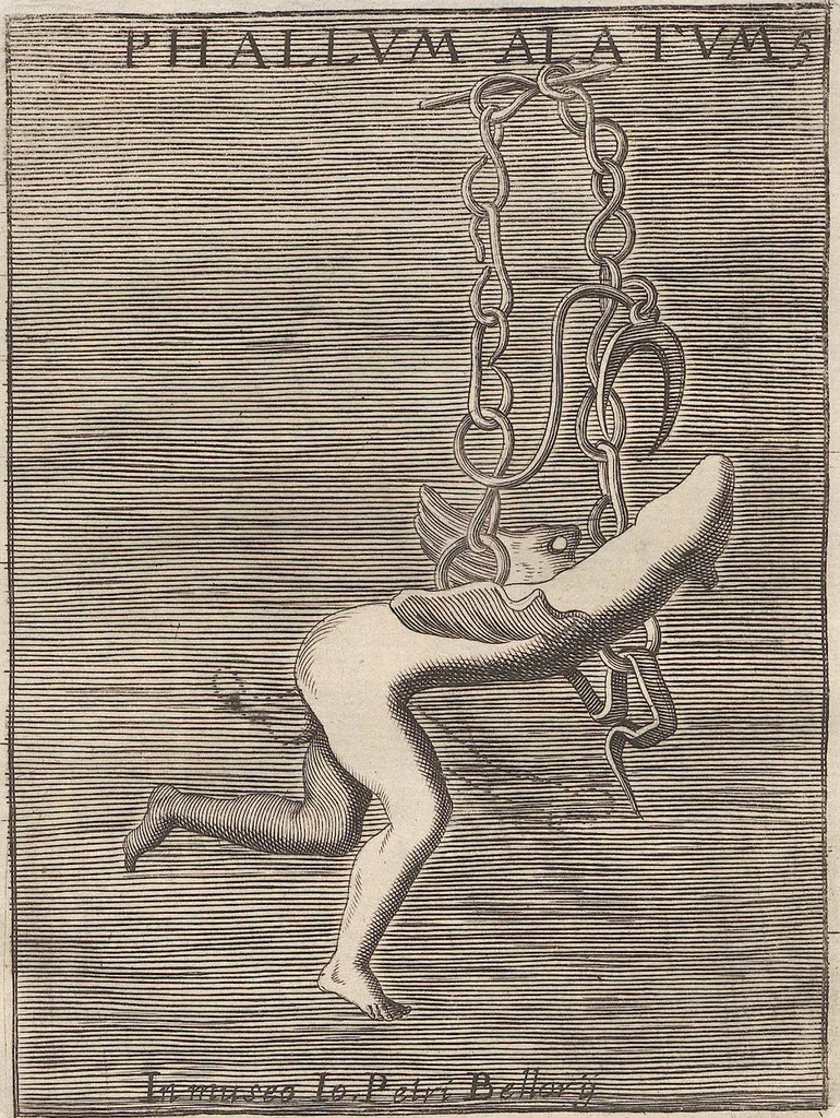 An illustration from Michaelis Angeli Causei De La Chausse Parisini Romanum Museum Sive Thesaurus Eruditae Antiquitatis: In Quo Gemmae, Idola, Insignia Sacerdotalia, Instrumenta sacrificijs, inservientia, Lucernae, Vasa, Bullae, Armillae, Fibulae, Claves, Annulli, Tesserae, Styli, Strigiles, Gutti, Phialae lacrymatoriae, vota, Signa Militaria, Marmora &c., 1707, leaf 337