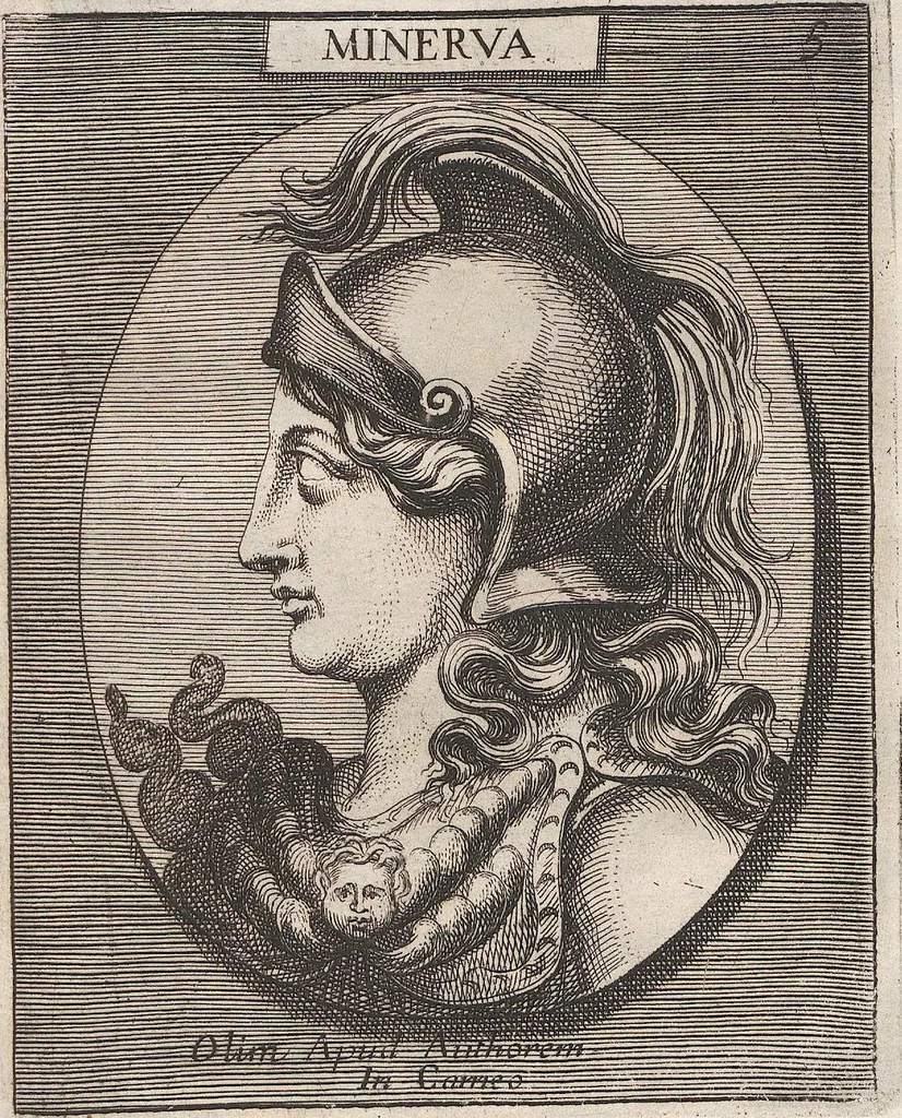 An illustration from Michaelis Angeli Causei De La Chausse Parisini Romanum Museum Sive Thesaurus Eruditae Antiquitatis: In Quo Gemmae, Idola, Insignia Sacerdotalia, Instrumenta sacrificijs, inservientia, Lucernae, Vasa, Bullae, Armillae, Fibulae, Claves, Annulli, Tesserae, Styli, Strigiles, Gutti, Phialae lacrymatoriae, vota, Signa Militaria, Marmora &c., 1707, leaf 61