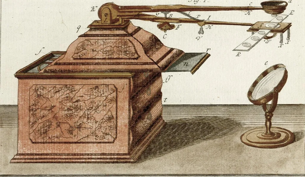 An illustration from (Band 2): Martin Frobenius Ledermüllers, Hochfürstlich- Brandenburg- Culmbachischen Justiz-Raths ... Nachlese seiner Mikroskopischen Gemüths- und Augen-Ergötzung: Bestehend in zehen fein illuminirten Kupfertafeln, Sammt deren Erklärung: und Einer getreuen Anweisung, wie man alle Arten Mikroskope geschickt, leicht und nützlich gebrauchen solle, 1762, leaf 55