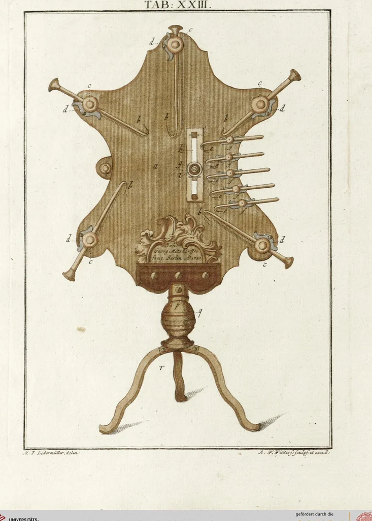 An illustration from (Band 2): Martin Frobenius Ledermüllers, Hochfürstlich- Brandenburg- Culmbachischen Justiz-Raths ... Nachlese seiner Mikroskopischen Gemüths- und Augen-Ergötzung: Bestehend in zehen fein illuminirten Kupfertafeln, Sammt deren Erklärung: und Einer getreuen Anweisung, wie man alle Arten Mikroskope geschickt, leicht und nützlich gebrauchen solle, 1762, leaf 86