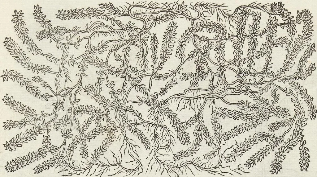 An illustration from Petri Andreae Matthioli Medici Senensis Commentarii, In Libros Sex Pedacii Dioscoridis Anazarbei, De Medica Materia: Adiectis quàm plurimis plantarum & animalium imaginibus, eodem authore, 1554, leaf 545