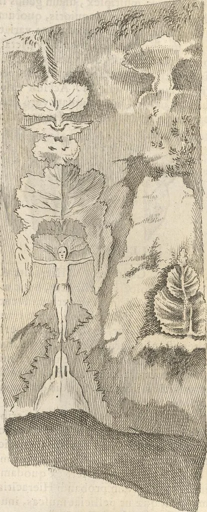 An illustration from Michaelis Mercati Samminiatensis Metallotheca: Opus Posthumum, Auctoritate, & Munificentiâ Clementis Undecimi Pontificis Maximi E' tenebris in lucem eductum; Opera autem, & studio Joannis Mariae Lancisii Archiatri Pontificii Illustratum. Cui Accessit Appendix Cum XIX. Recens Inventis Iconibus, 1719, leaf 399