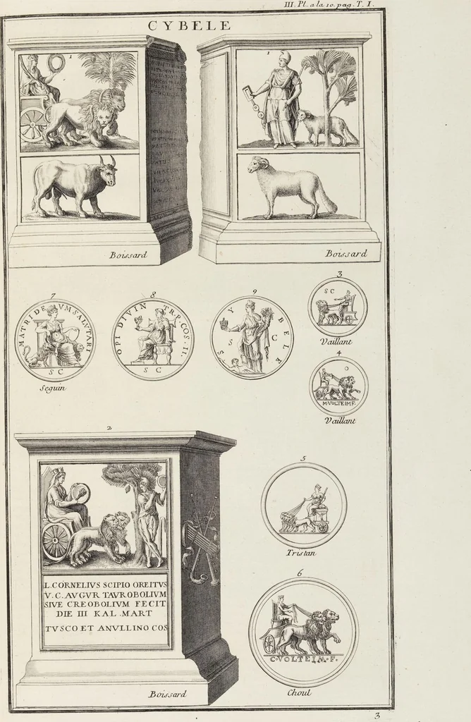 An illustration from (Band 1,1): Les dieux des Grecs & des Romain: Les Dieux du premier, du second & du troisiéme rang, selon l'ordre du tems, 1719, leaf 131