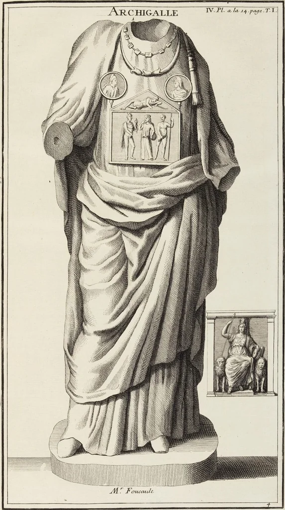 An illustration from (Band 1,1): Les dieux des Grecs & des Romain: Les Dieux du premier, du second & du troisiéme rang, selon l'ordre du tems, 1719, leaf 137