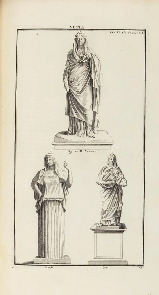 An illustration from (Band 1,1): Les dieux des Grecs & des Romain: Les Dieux du premier, du second & du troisiéme rang, selon l'ordre du tems, 1719, leaf 231