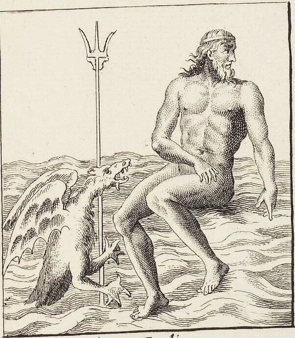 An illustration from (Band 1,1): Les dieux des Grecs & des Romain: Les Dieux du premier, du second & du troisiéme rang, selon l'ordre du tems, 1719, leaf 251