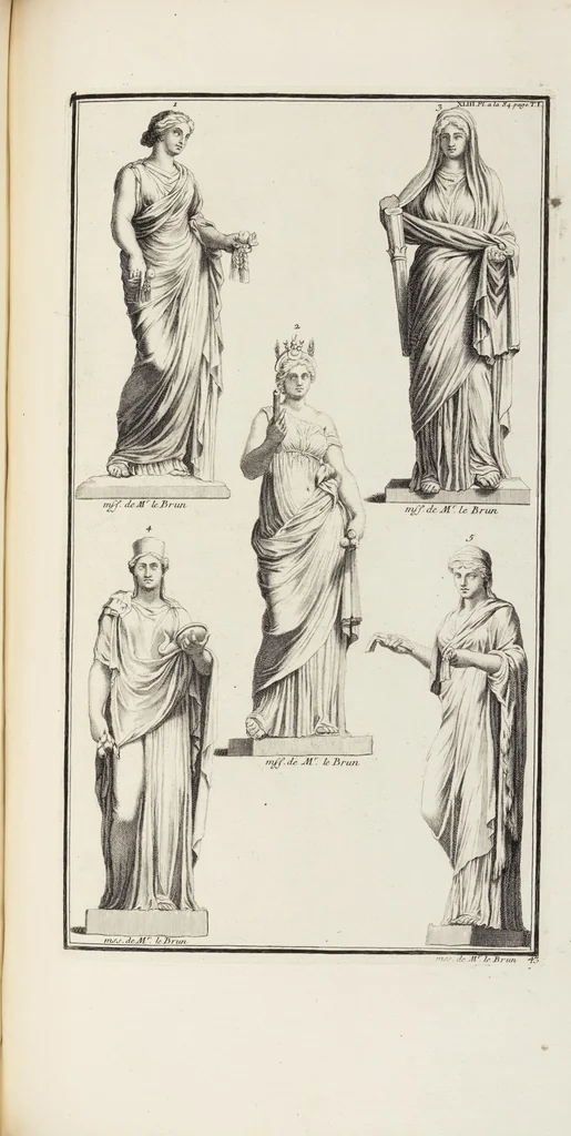 An illustration from (Band 1,1): Les dieux des Grecs & des Romain: Les Dieux du premier, du second & du troisiéme rang, selon l'ordre du tems, 1719, leaf 291