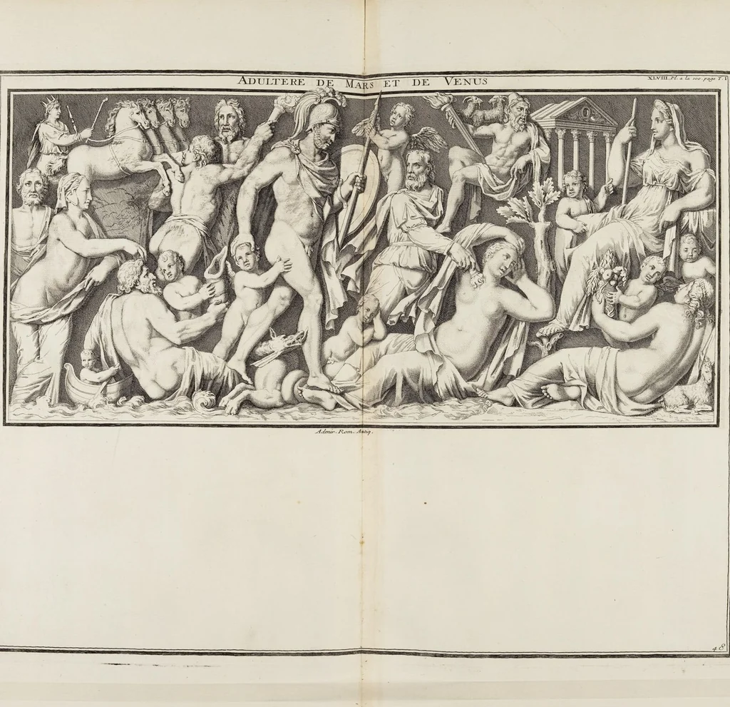 An illustration from (Band 1,1): Les dieux des Grecs & des Romain: Les Dieux du premier, du second & du troisiéme rang, selon l'ordre du tems, 1719, leaf 319