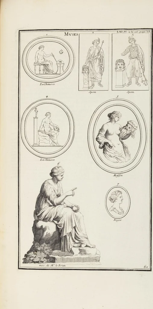 An illustration from (Band 1,1): Les dieux des Grecs & des Romain: Les Dieux du premier, du second & du troisiéme rang, selon l'ordre du tems, 1719, leaf 362