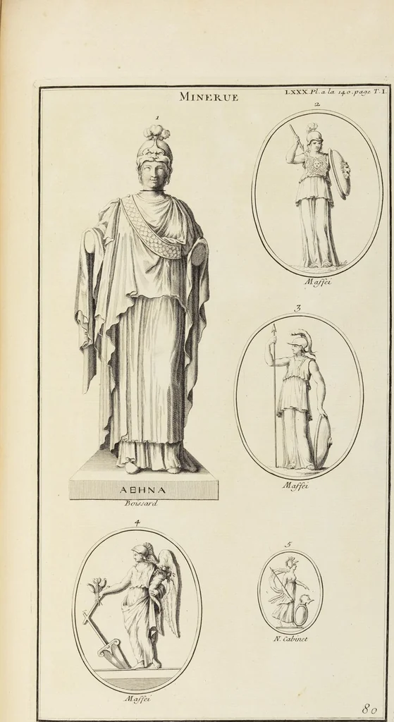 An illustration from (Band 1,1): Les dieux des Grecs & des Romain: Les Dieux du premier, du second & du troisiéme rang, selon l'ordre du tems, 1719, leaf 426