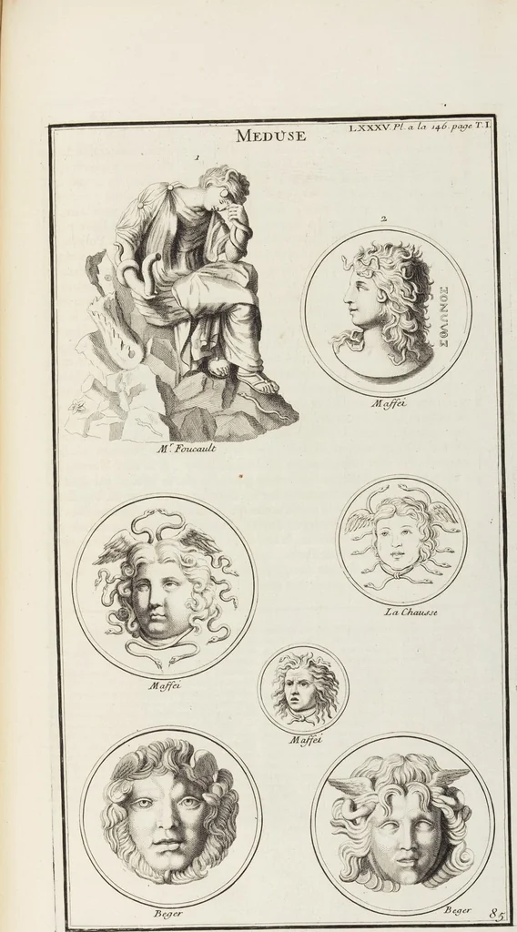 An illustration from (Band 1,1): Les dieux des Grecs & des Romain: Les Dieux du premier, du second & du troisiéme rang, selon l'ordre du tems, 1719, leaf 442
