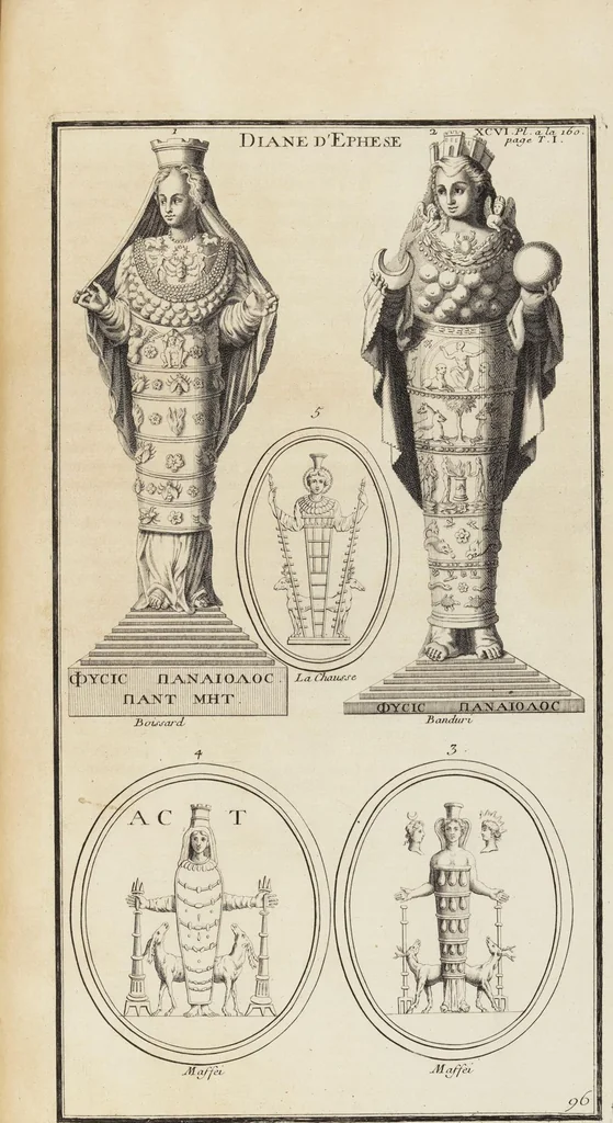 An illustration from (Band 1,1): Les dieux des Grecs & des Romain: Les Dieux du premier, du second & du troisiéme rang, selon l'ordre du tems, 1719, leaf 478