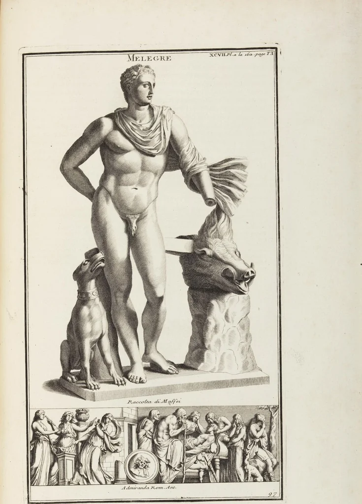 An illustration from (Band 1,1): Les dieux des Grecs & des Romain: Les Dieux du premier, du second & du troisiéme rang, selon l'ordre du tems, 1719, leaf 482
