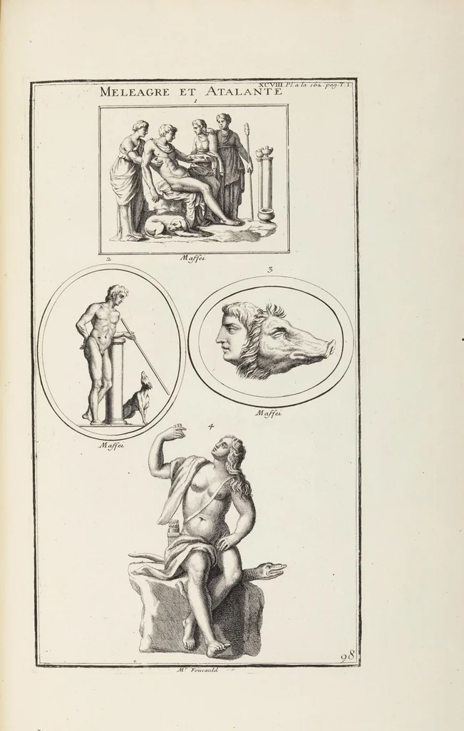 An illustration from (Band 1,1): Les dieux des Grecs & des Romain: Les Dieux du premier, du second & du troisiéme rang, selon l'ordre du tems, 1719, leaf 484