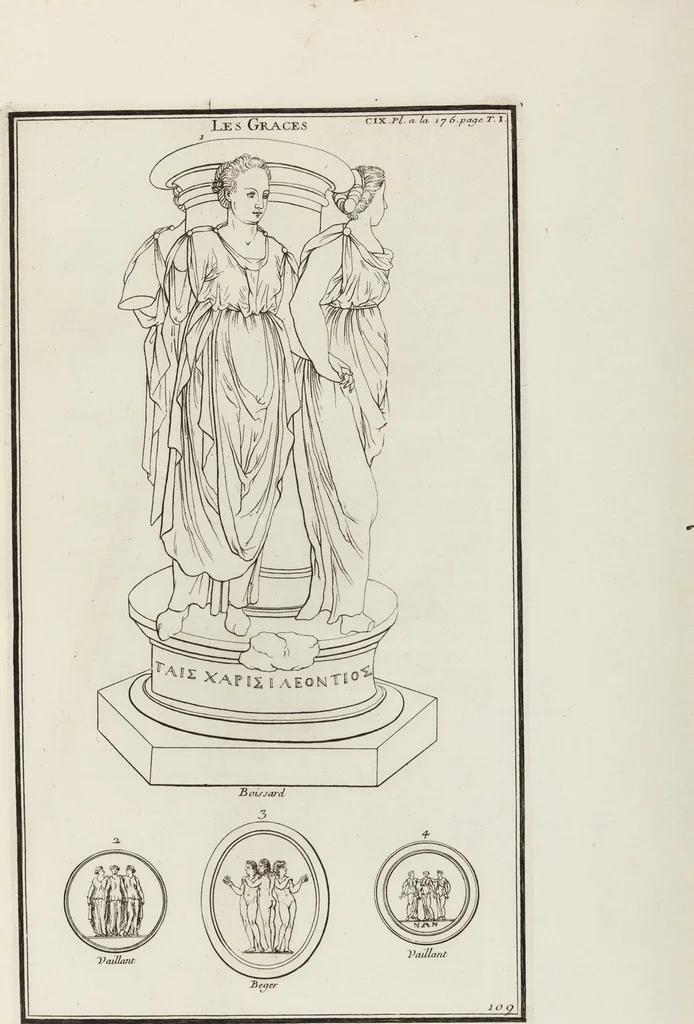 An illustration from (Band 1,1): Les dieux des Grecs & des Romain: Les Dieux du premier, du second & du troisiéme rang, selon l'ordre du tems, 1719, leaf 521