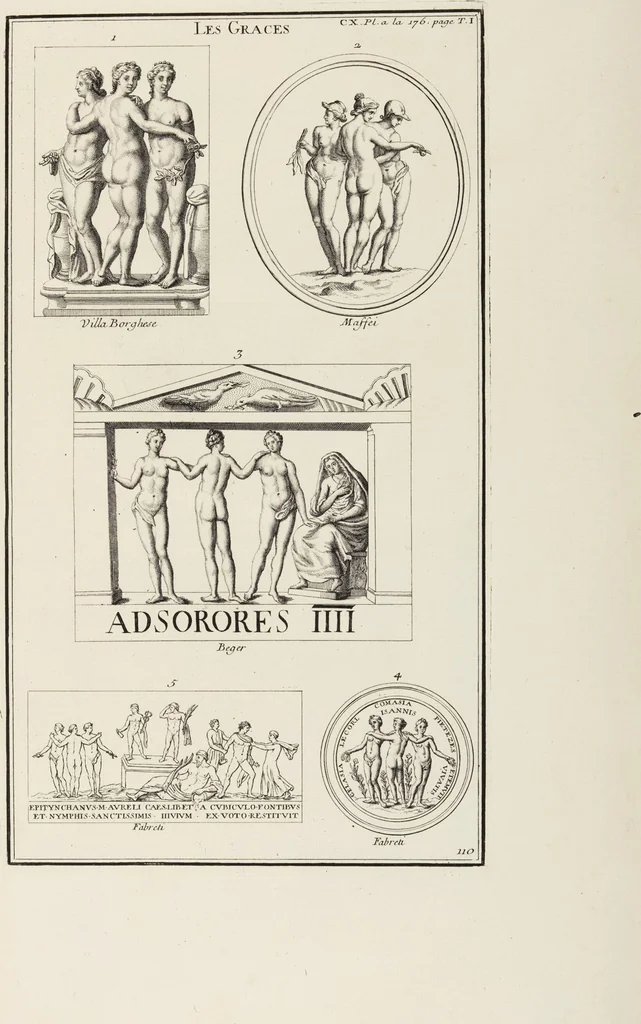 An illustration from (Band 1,1): Les dieux des Grecs & des Romain: Les Dieux du premier, du second & du troisiéme rang, selon l'ordre du tems, 1719, leaf 523