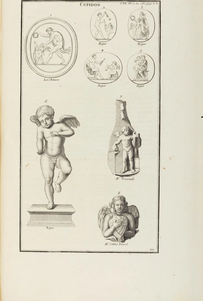 An illustration from (Band 1,1): Les dieux des Grecs & des Romain: Les Dieux du premier, du second & du troisiéme rang, selon l'ordre du tems, 1719, leaf 529
