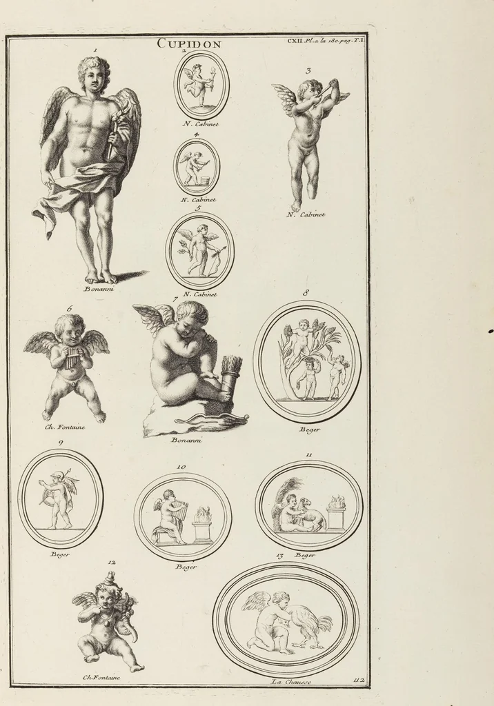 An illustration from (Band 1,1): Les dieux des Grecs & des Romain: Les Dieux du premier, du second & du troisiéme rang, selon l'ordre du tems, 1719, leaf 531