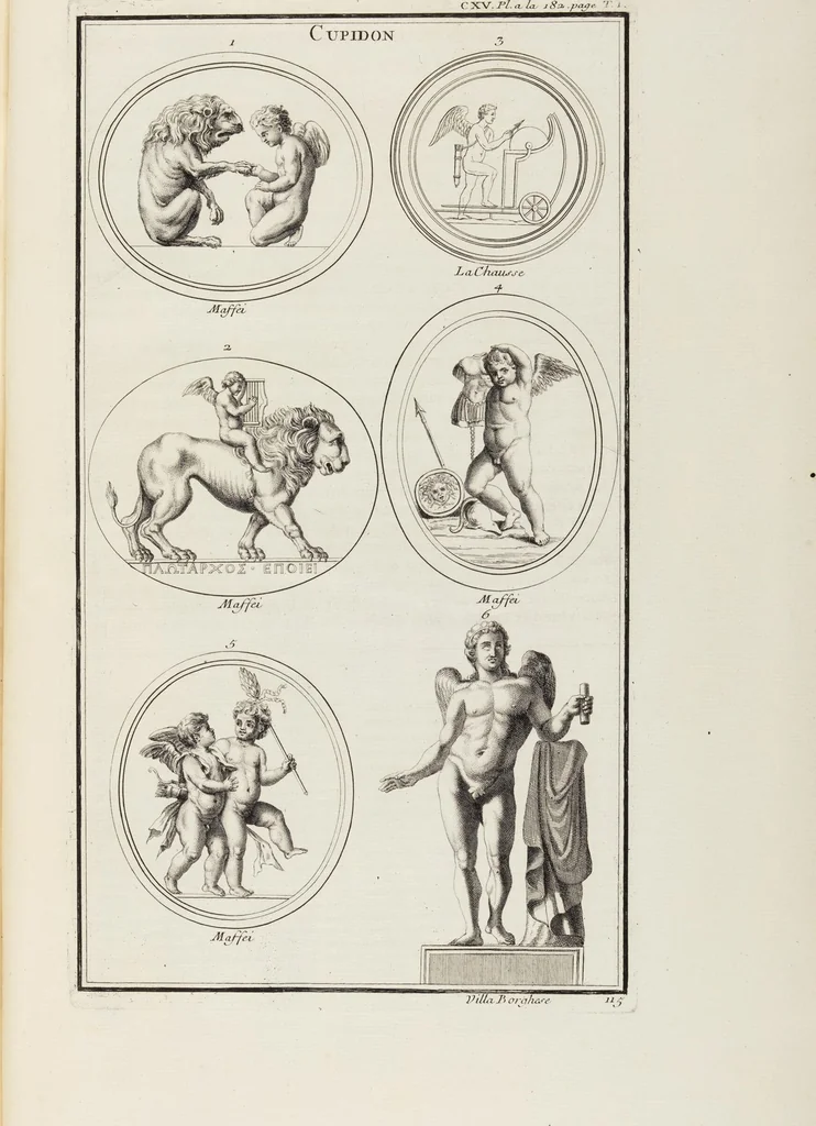 An illustration from (Band 1,1): Les dieux des Grecs & des Romain: Les Dieux du premier, du second & du troisiéme rang, selon l'ordre du tems, 1719, leaf 539