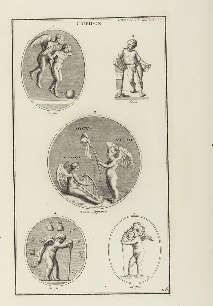 An illustration from (Band 1,1): Les dieux des Grecs & des Romain: Les Dieux du premier, du second & du troisiéme rang, selon l'ordre du tems, 1719, leaf 541