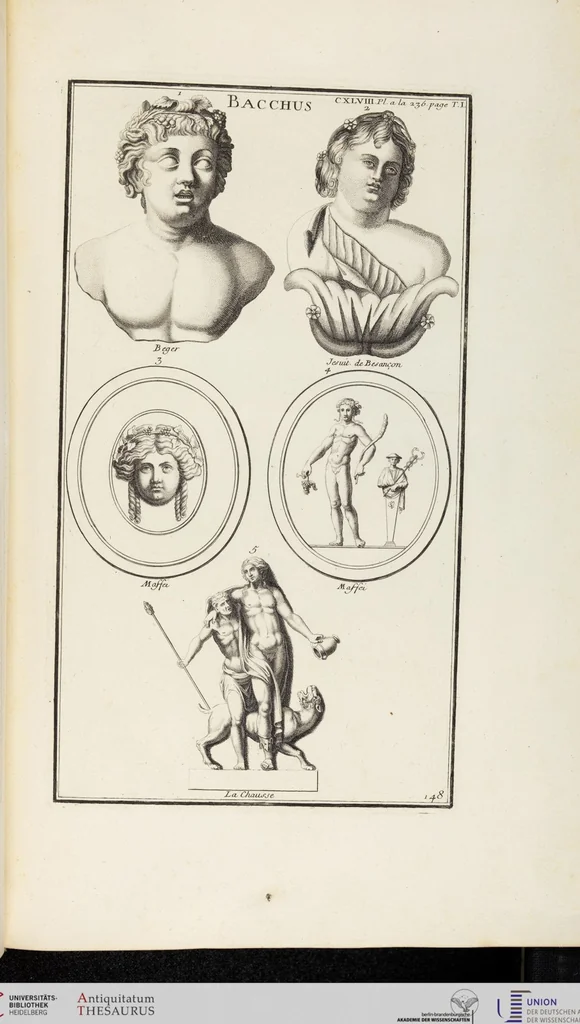 An illustration from (Band 1,2): Les Dieux des Grecs & des Romains: Les Heros parvenus à la Divinité, 1719, leaf 108