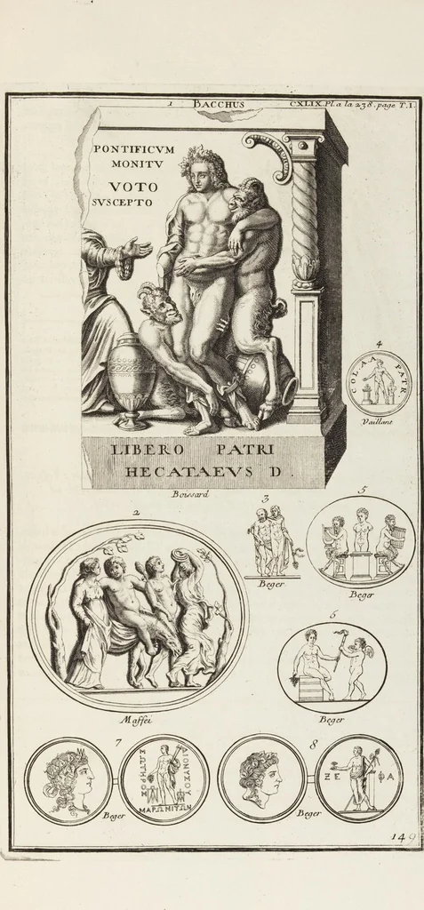 An illustration from (Band 1,2): Les Dieux des Grecs & des Romains: Les Heros parvenus à la Divinité, 1719, leaf 112