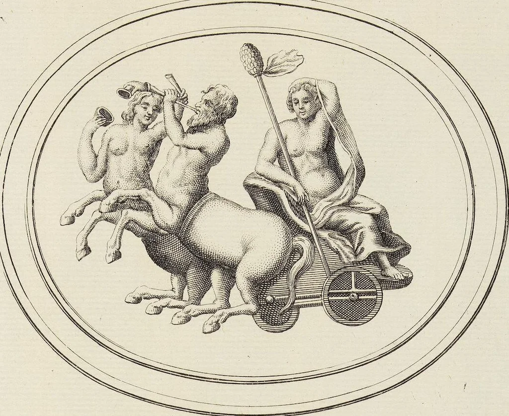 An illustration from (Band 1,2): Les Dieux des Grecs & des Romains: Les Heros parvenus à la Divinité, 1719, leaf 128