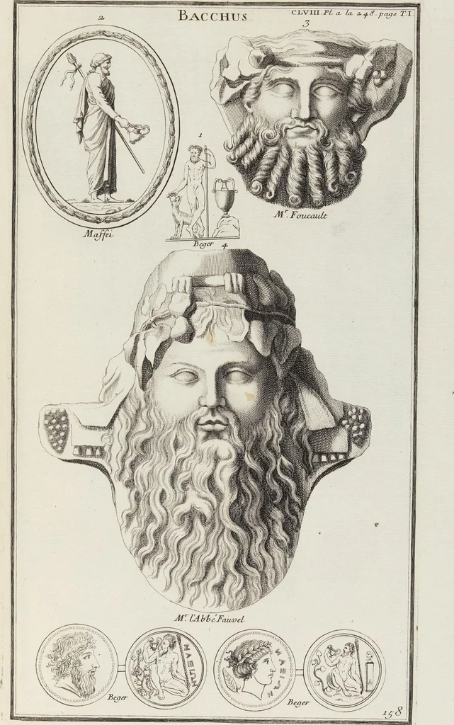 An illustration from (Band 1,2): Les Dieux des Grecs & des Romains: Les Heros parvenus à la Divinité, 1719, leaf 141