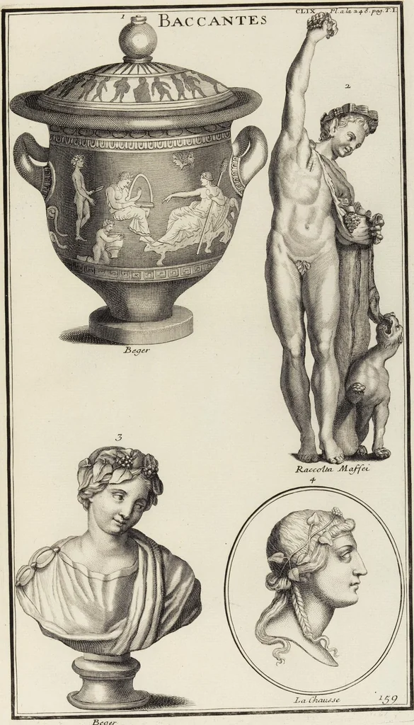 An illustration from (Band 1,2): Les Dieux des Grecs & des Romains: Les Heros parvenus à la Divinité, 1719, leaf 143