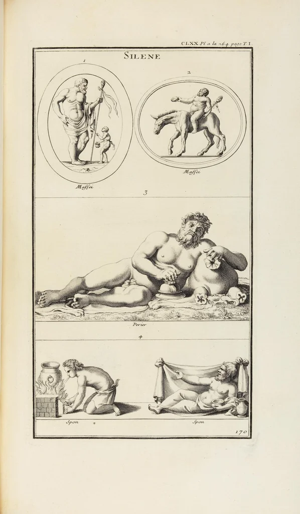 An illustration from (Band 1,2): Les Dieux des Grecs & des Romains: Les Heros parvenus à la Divinité, 1719, leaf 182