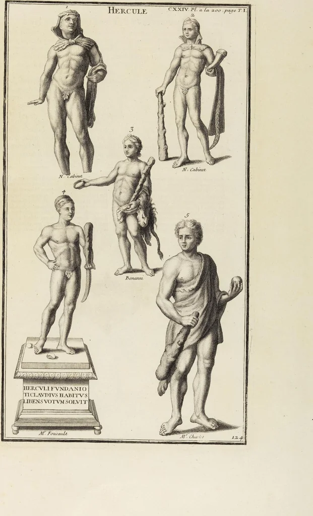 An illustration from (Band 1,2): Les Dieux des Grecs & des Romains: Les Heros parvenus à la Divinité, 1719, leaf 19