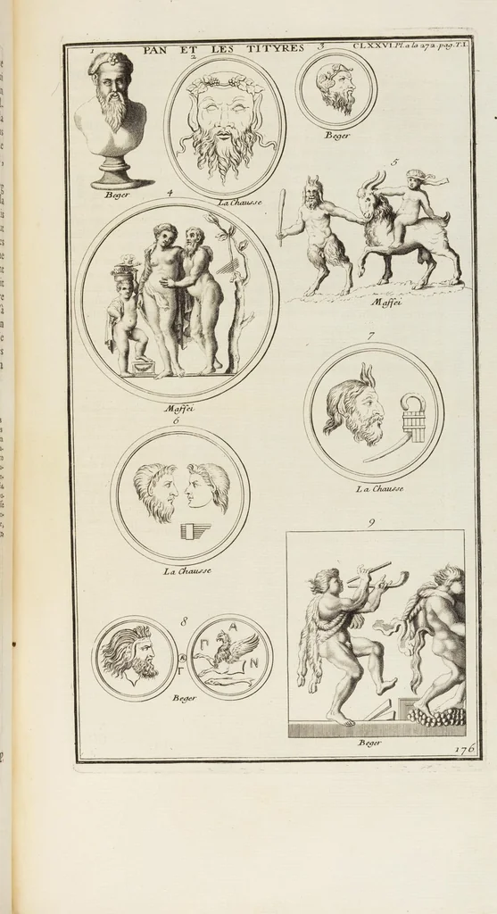 An illustration from (Band 1,2): Les Dieux des Grecs & des Romains: Les Heros parvenus à la Divinité, 1719, leaf 202