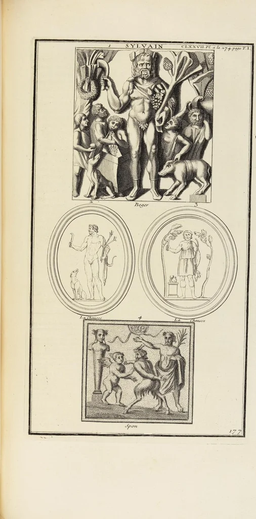 An illustration from (Band 1,2): Les Dieux des Grecs & des Romains: Les Heros parvenus à la Divinité, 1719, leaf 206