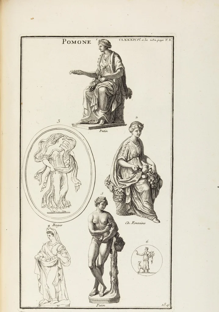 An illustration from (Band 1,2): Les Dieux des Grecs & des Romains: Les Heros parvenus à la Divinité, 1719, leaf 229