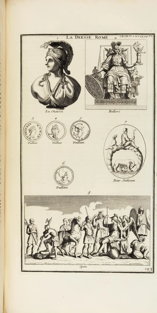 An illustration from (Band 1,2): Les Dieux des Grecs & des Romains: Les Heros parvenus à la Divinité, 1719, leaf 259