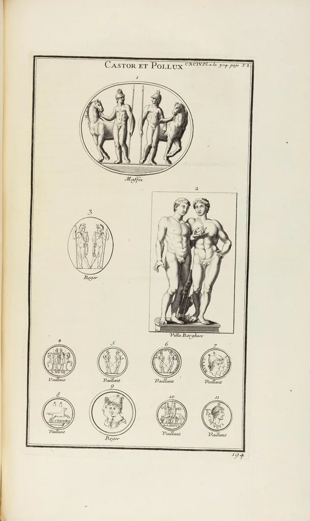 An illustration from (Band 1,2): Les Dieux des Grecs & des Romains: Les Heros parvenus à la Divinité, 1719, leaf 271