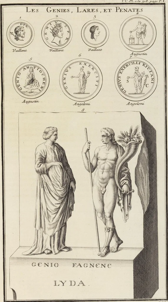 An illustration from (Band 1,2): Les Dieux des Grecs & des Romains: Les Heros parvenus à la Divinité, 1719, leaf 297