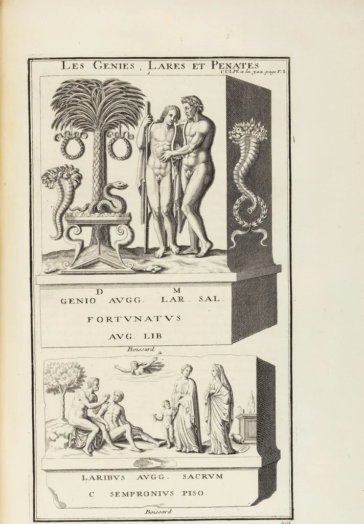 An illustration from (Band 1,2): Les Dieux des Grecs & des Romains: Les Heros parvenus à la Divinité, 1719, leaf 303