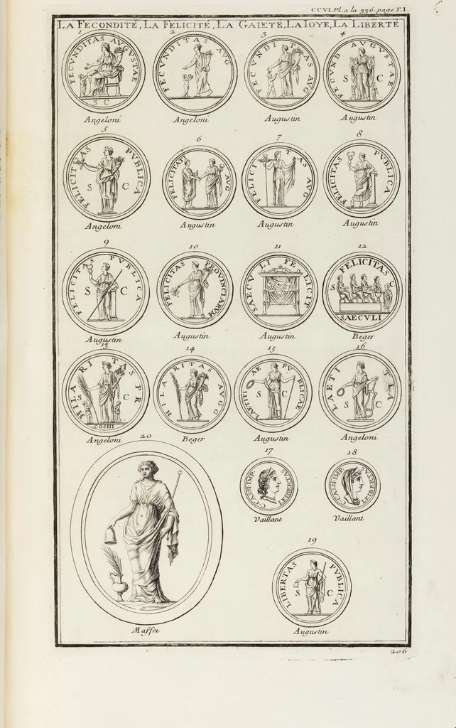 An illustration from (Band 1,2): Les Dieux des Grecs & des Romains: Les Heros parvenus à la Divinité, 1719, leaf 327
