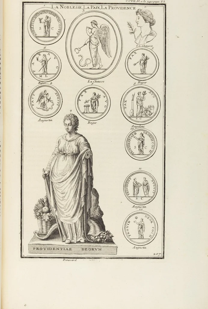 An illustration from (Band 1,2): Les Dieux des Grecs & des Romains: Les Heros parvenus à la Divinité, 1719, leaf 333