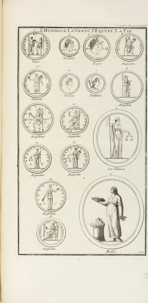 An illustration from (Band 1,2): Les Dieux des Grecs & des Romains: Les Heros parvenus à la Divinité, 1719, leaf 349