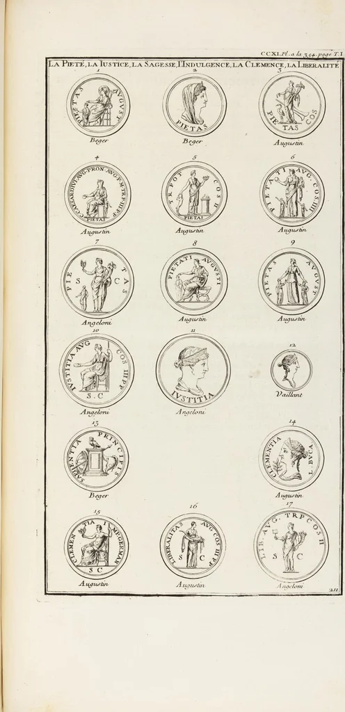 An illustration from (Band 1,2): Les Dieux des Grecs & des Romains: Les Heros parvenus à la Divinité, 1719, leaf 355