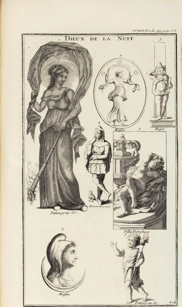 An illustration from (Band 1,2): Les Dieux des Grecs & des Romains: Les Heros parvenus à la Divinité, 1719, leaf 373